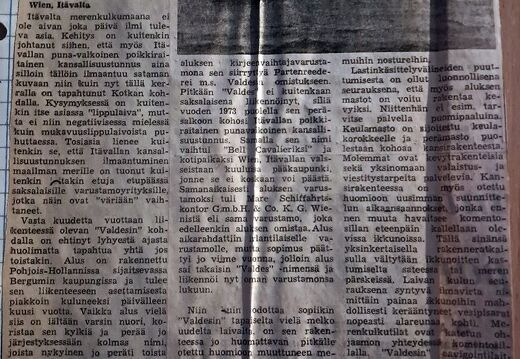 VALDES, toinen lehtiuutinen