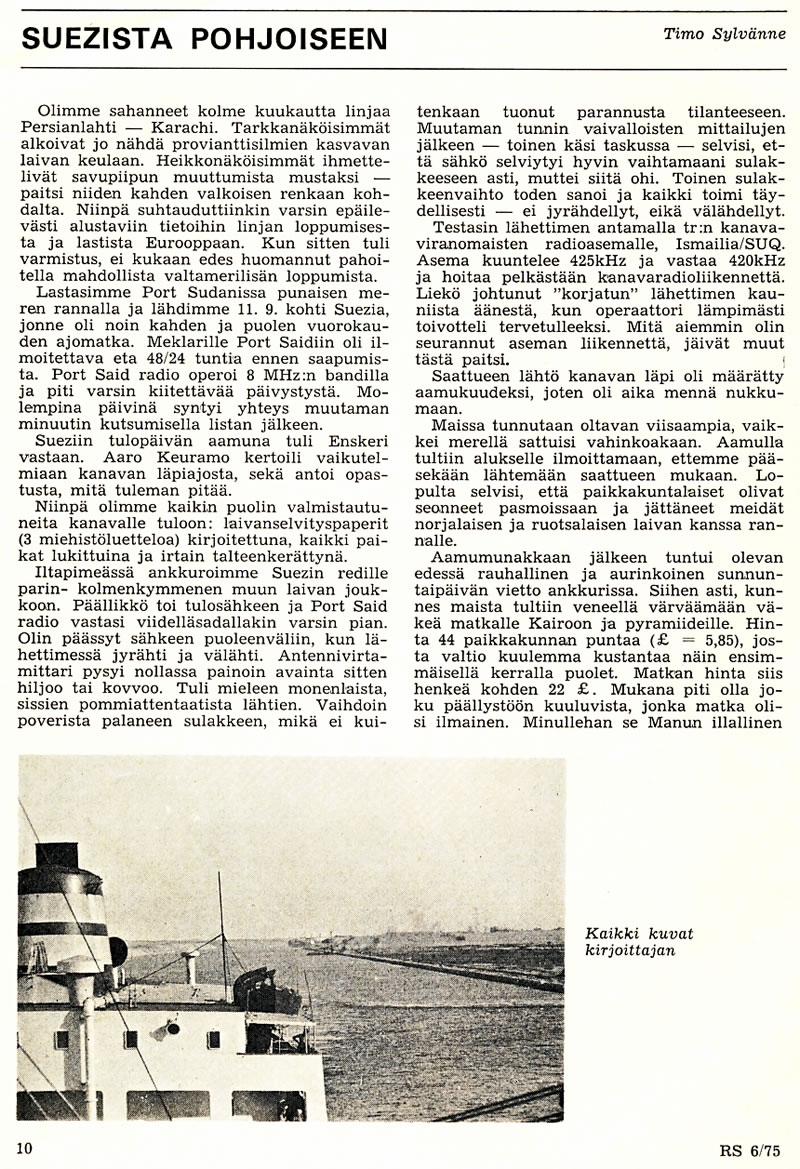 Radiosähköttäjä 6/1975