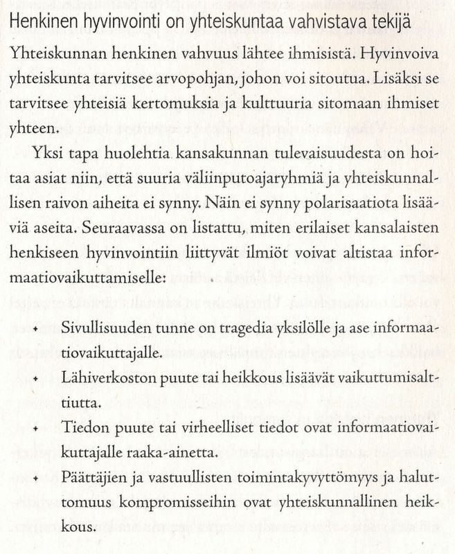 Valehtelua, vakoilua ja valtiollista vaikuttamista