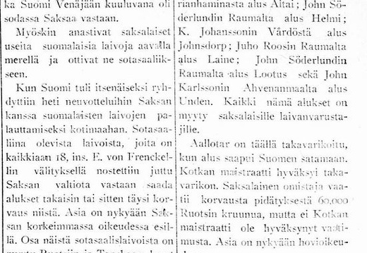 Kauppalehti 25.4.1922