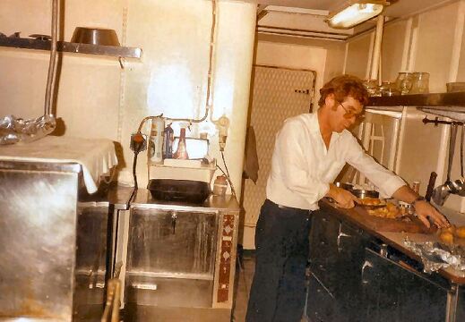 ms Sapokka Bay byssä kokki Emil Steyger NL 1986