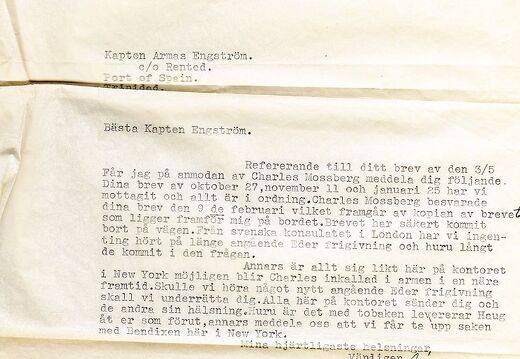 BRITA THORDÉN, kirjeenvaihtoa