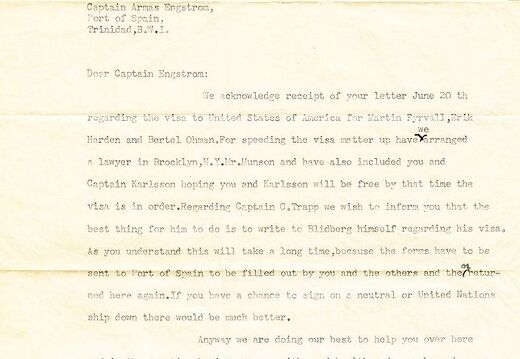 BRITA THORDÉN, kirjeenvaihtoa