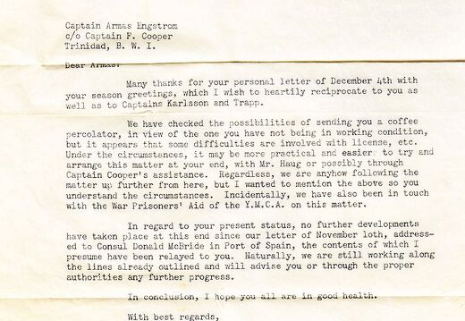 BRITA THORDÉN, kirjeenvaihtoa