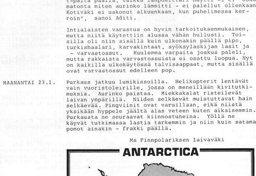 FINNPOLARIS, Antarktis 1