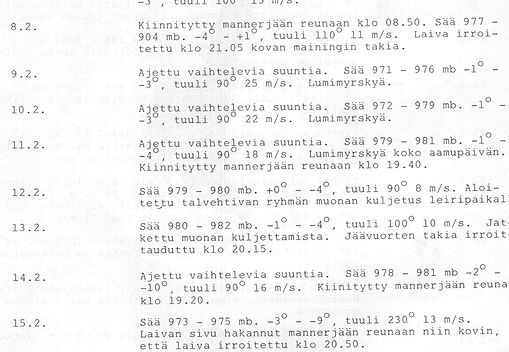 FINNPOLARIS, Antarktis 1